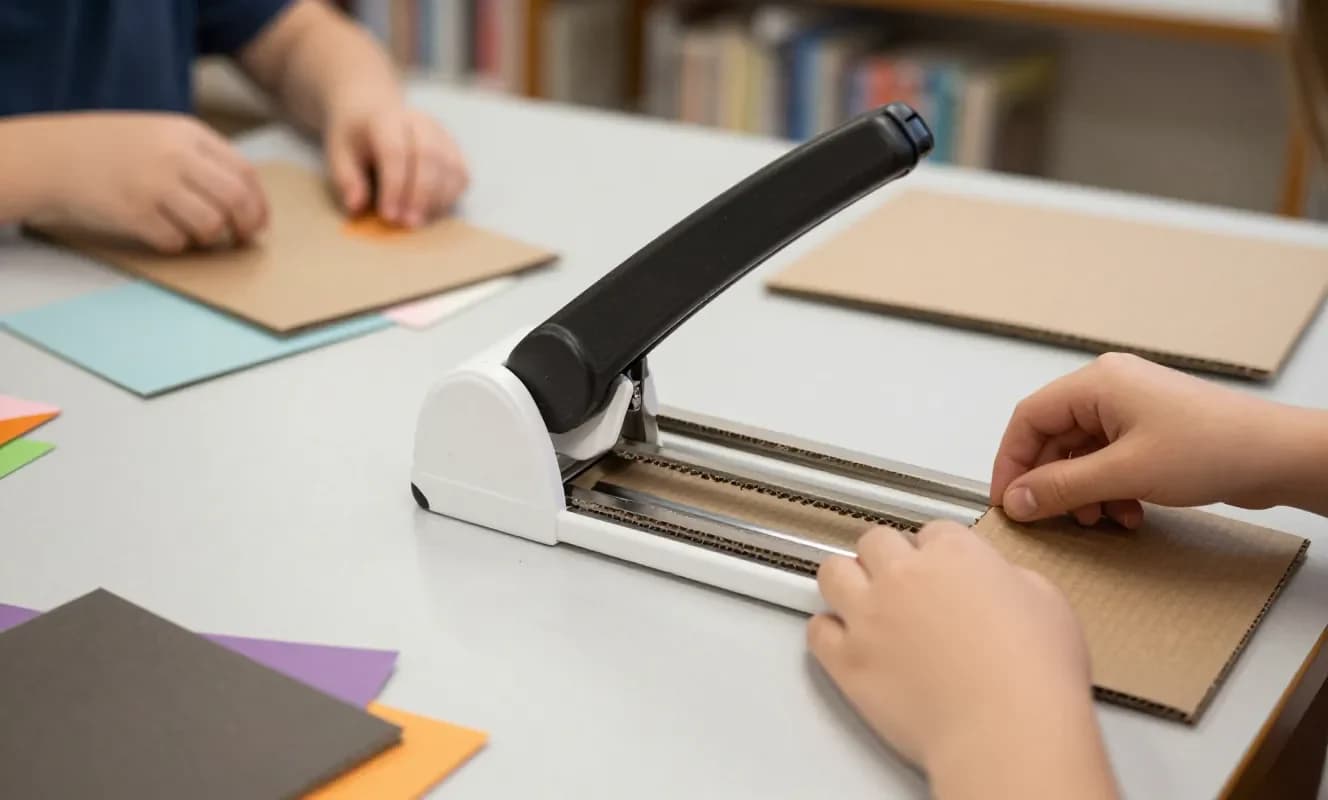 Çocuklar için güvenli karton kesici ChompSaw, Make dergisinde test edildi
