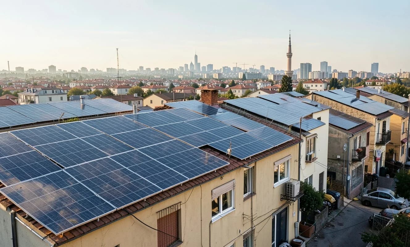Türkiye'de çatıların 120 gigavatlık güneş potansiyeli bulunuyor