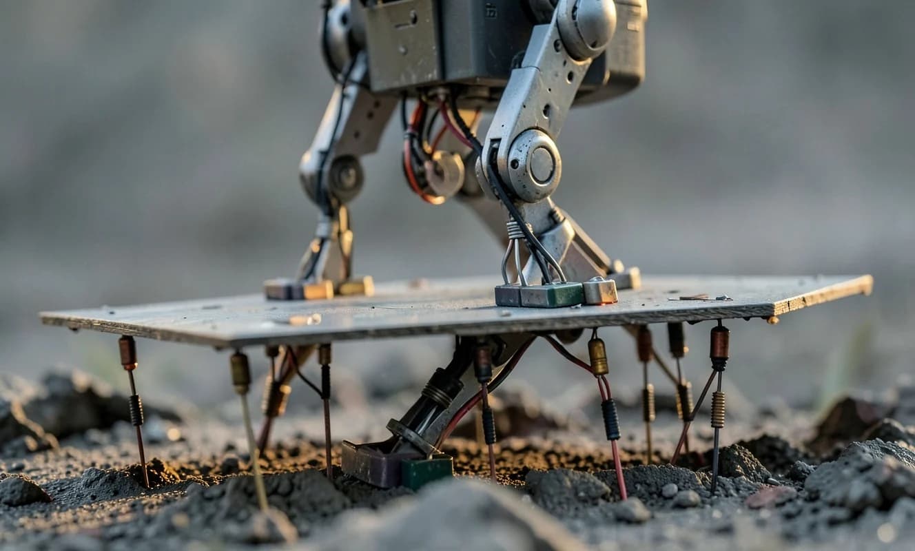 Stewartプラットフォーム搭載ロボットが足に感覚を与える