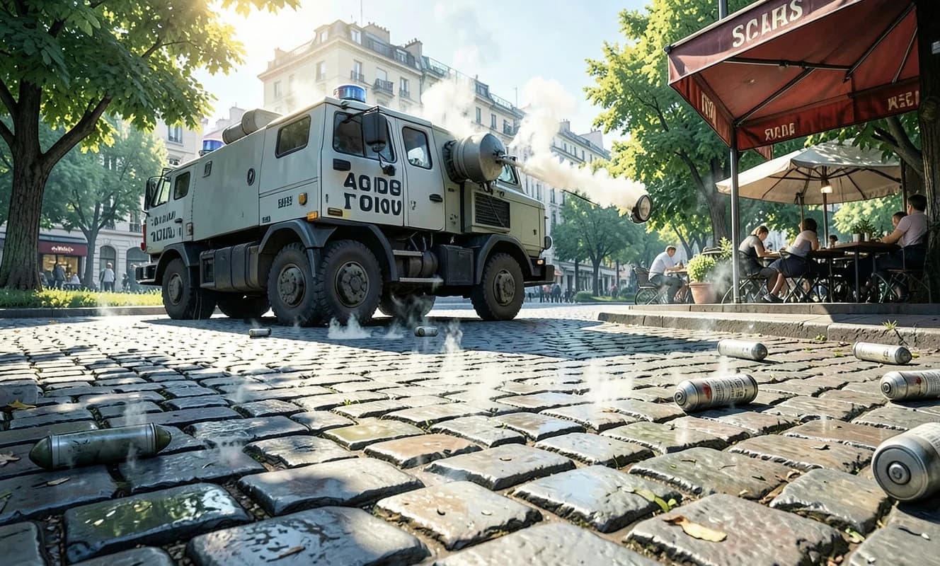 Arnavutluk'ta polis ve öğrenci protestocuları arasında yedinci gün de çatışmalar sürüyor
