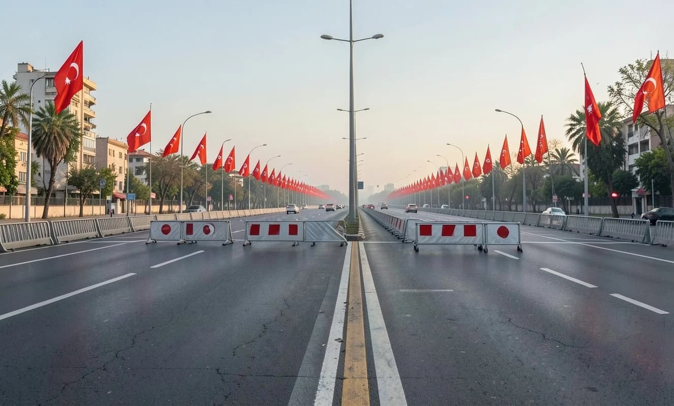 Ankara'da 29 Ekim Cumhuriyet Bayramı için kapsamlı trafik kısıtlamaları