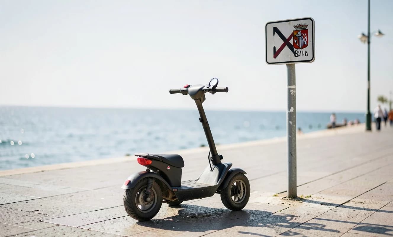 Señalización de uso de sillas de ruedas motorizadas en Benidorm