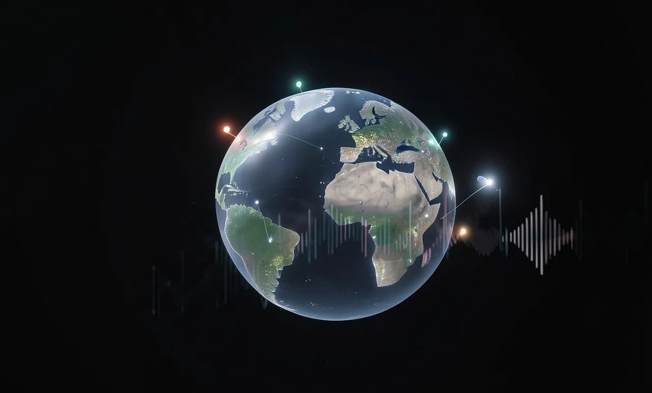 Earth Garden: 世界地図上の自然音を探索