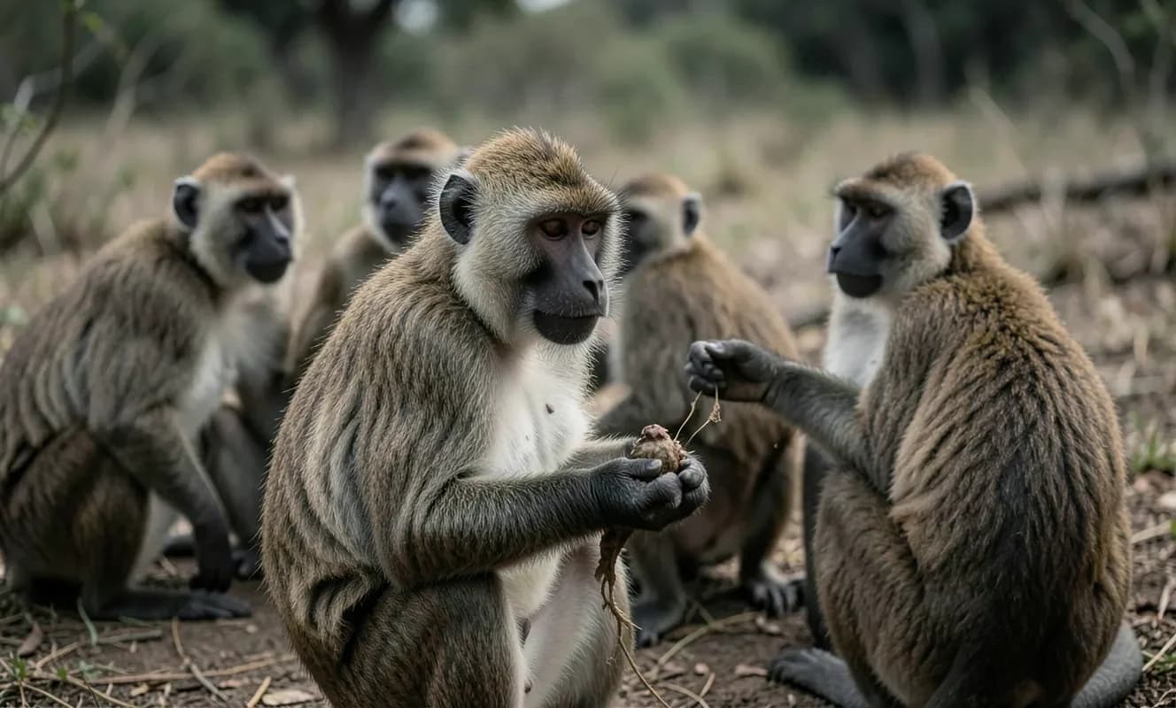 Guinea babunlarında erkeklerin et yeteneği eş seçiminde rol oynamıyor