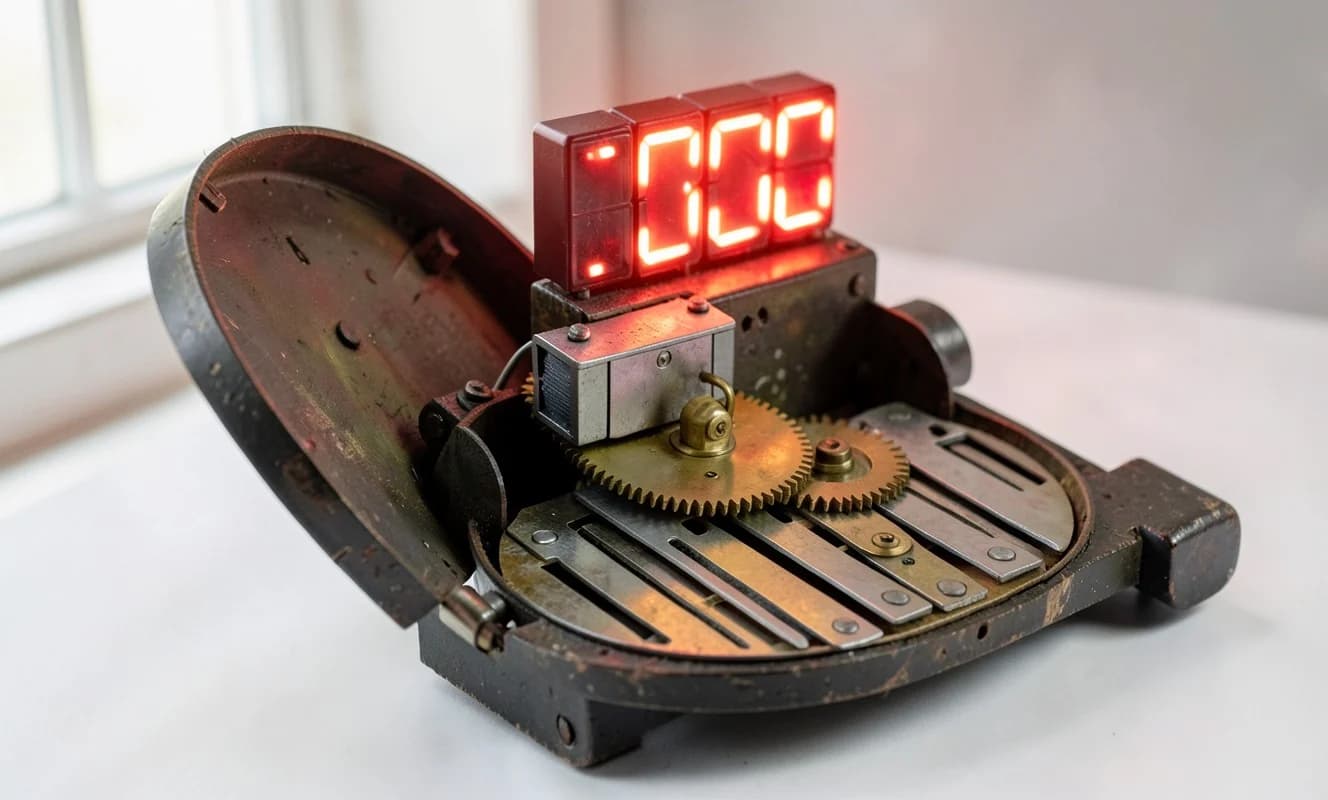 Dijital Elektroniksiz 7-Segment Saat: Tamura Lumitime'in Mekanik Mucizesi