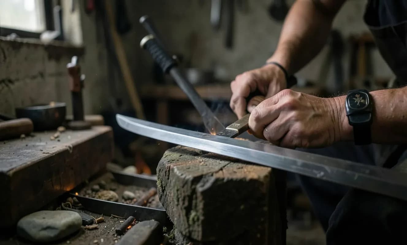 En Onimusha: Way of the Sword se forjó una katana especial para los efectos de sonido de la espada