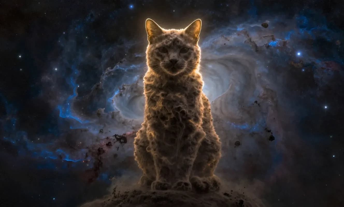 Webb ve Hubble, Carina Nebulozunda 'Kedi Başı' şeklinde bir gaz bulutu keşfetti