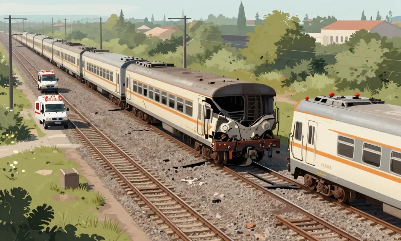 Renfe ve Adif, Toledo'da iki tren arasında gerçekleşen çarpışma sonrası afet planını devreye soktu