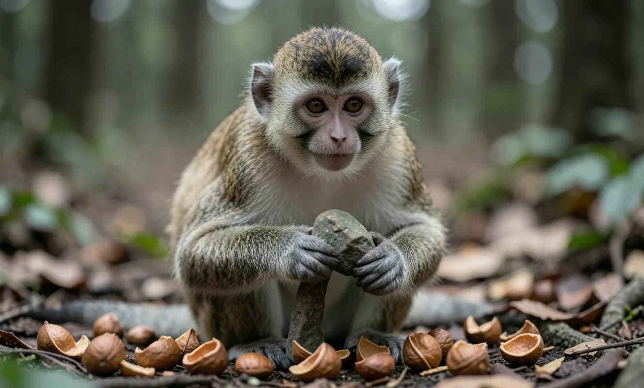 Huellas de experiencia en la selección de piedras para romper conchas: la estrategia de aprendizaje social de los monos capuchinos