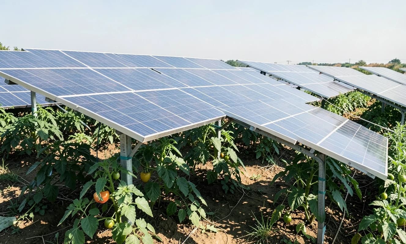 Solar Panellerin Altındaki Tarım, Verimliliği Artırıyor ve İşçi Sıcaklığını Düşürüyor