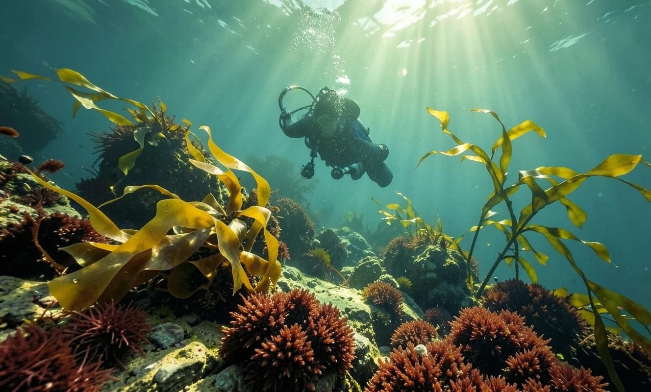 Maine'in kelp ormanları yerini turf alglerine bıraktıkça mikrobial ekosistem de değişiyor