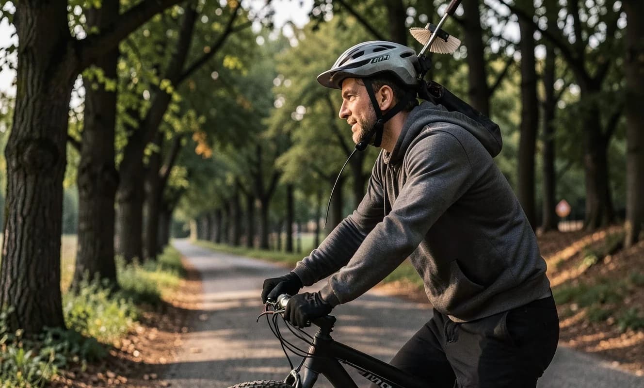 Bisiklet Yolu Ağaçlarını Kırpma: Helmetli String Trimmer