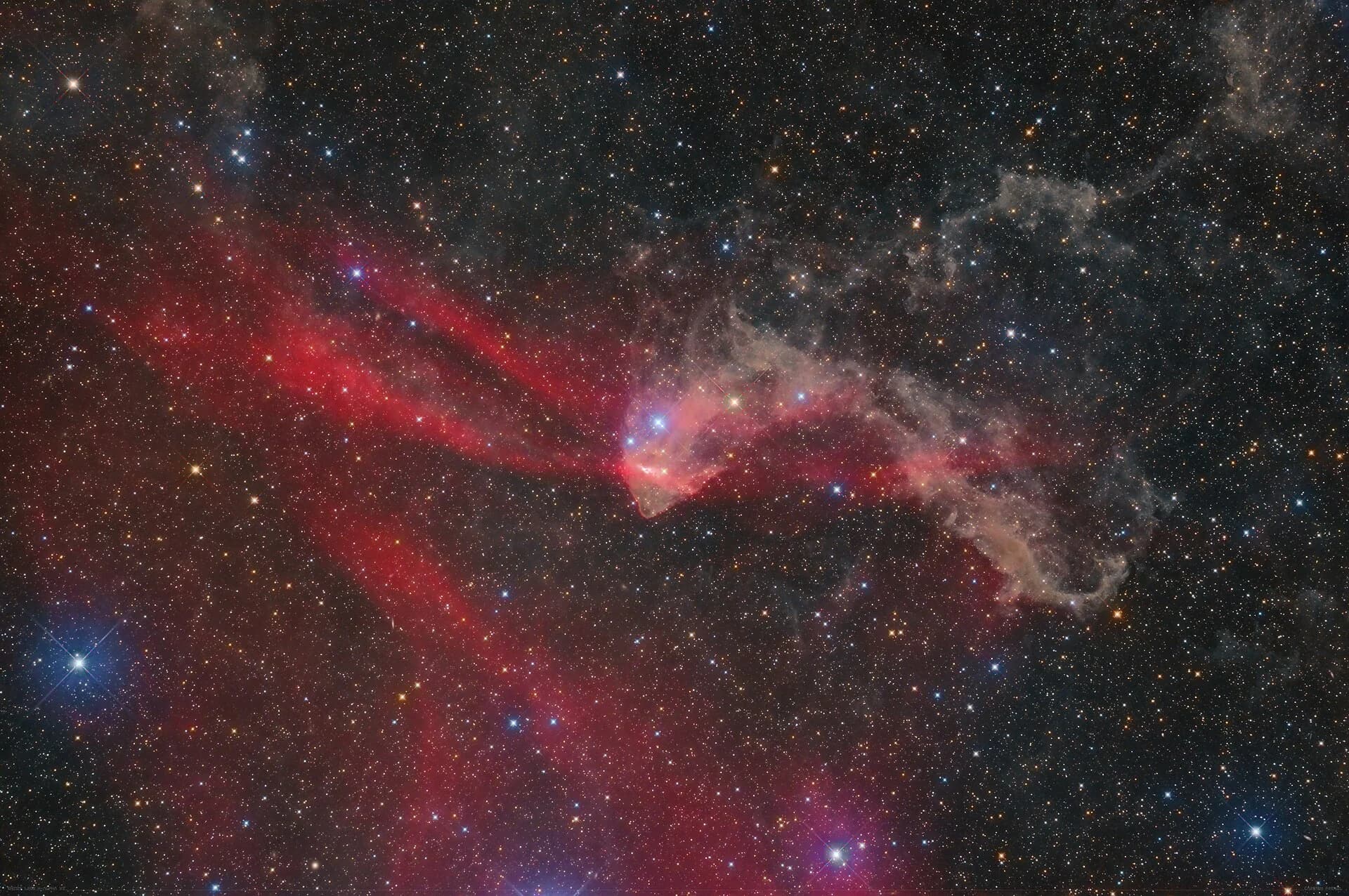 Meteorun Vaporize Olma Anı, Lacerta Bulutluğunun Fotoğrafını Bozuyor
