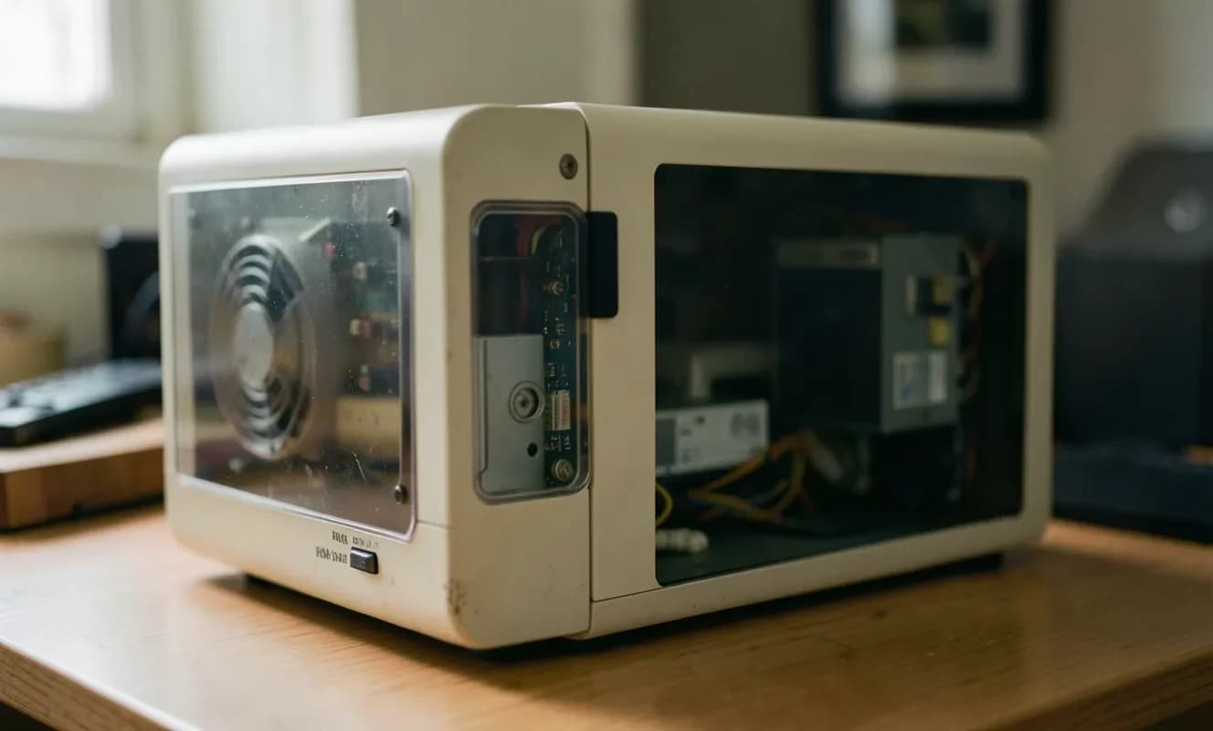 Descubren computadora retro Pentium 4 y fuente de alimentación transparente