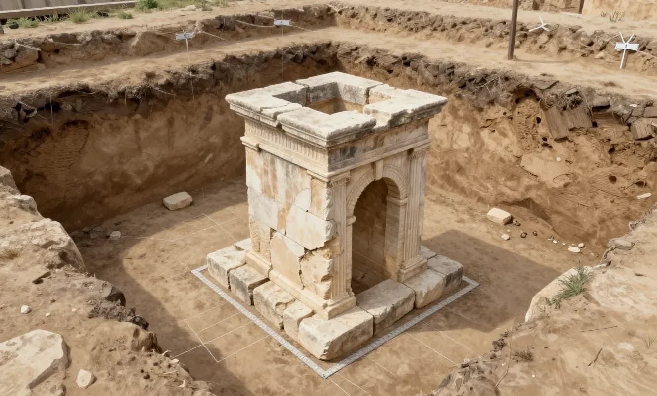 Romanya'da Roma Askeri Kampının Ana Kapısı Çıkarıldı