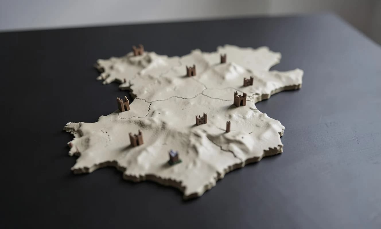 En España es posible explorar 132 castillos mediante mapas 3D y maquetas