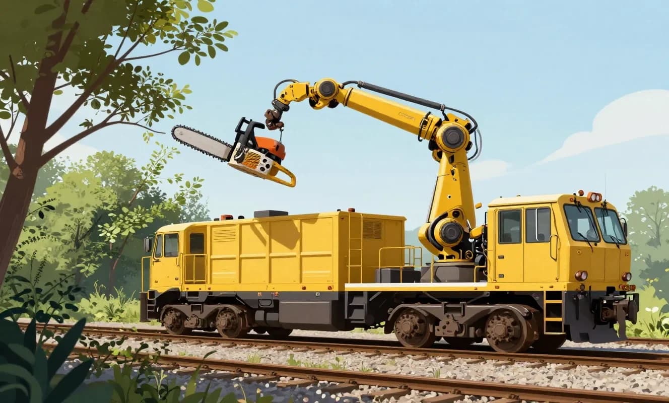 JR East, zincirli testere kollu robotla demiryolu bakımını test ediyor