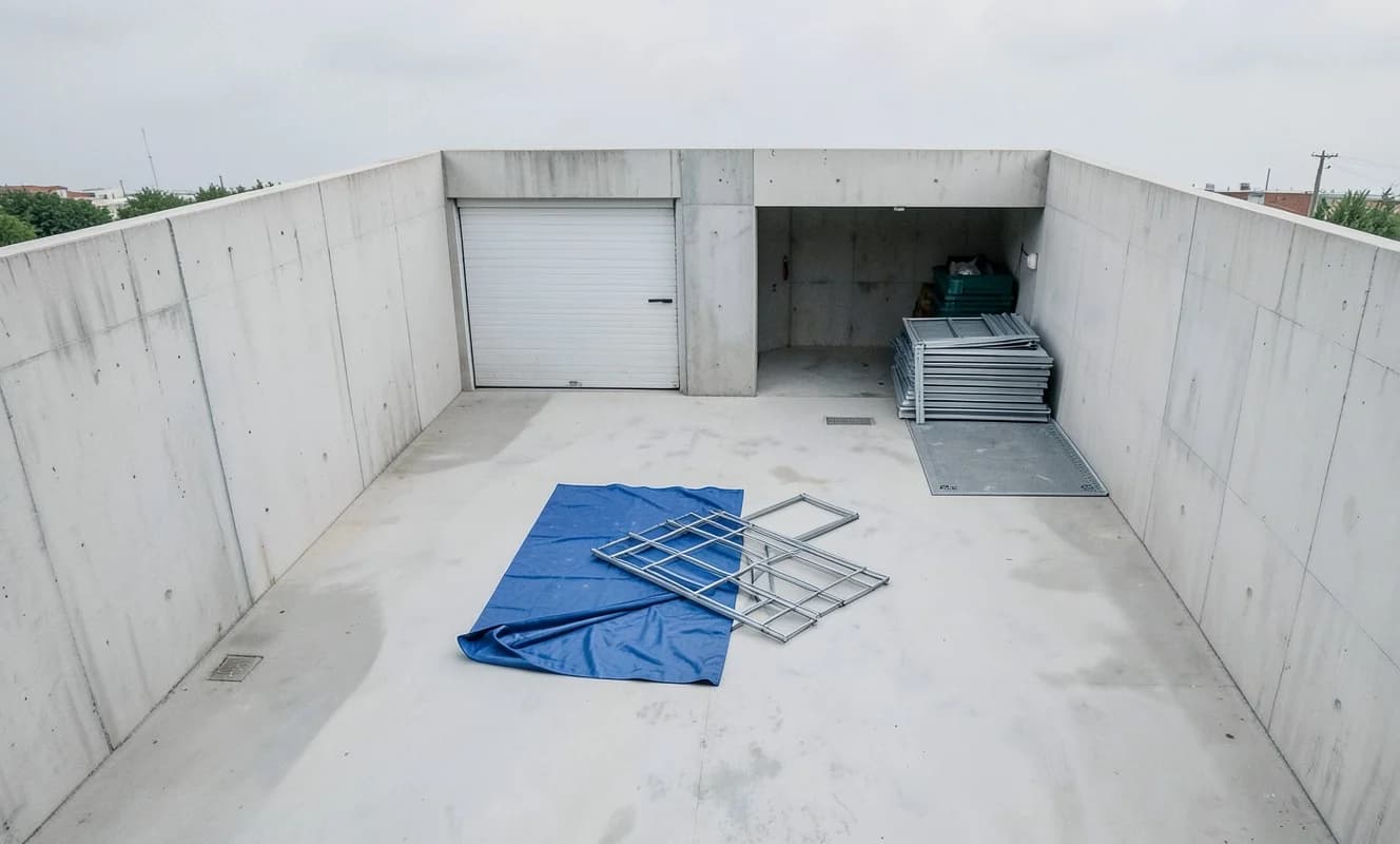 Salamanca'da 2 metreküp portatif havuz patiosuna yerleştirildi, belediye sahibi 4 aydır bulamıyor