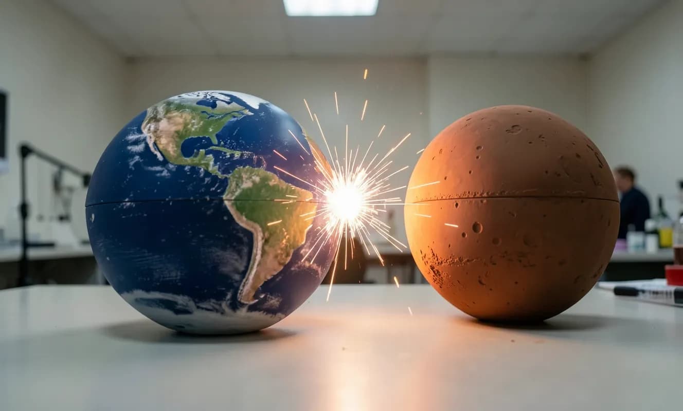 シミュレーション、月が5時間以内に完全な衛星として形成できることを示す