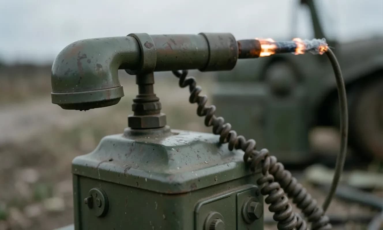 旧軍用野戦電話のリングクランク発電機を用いたピロテクニック充電の実現