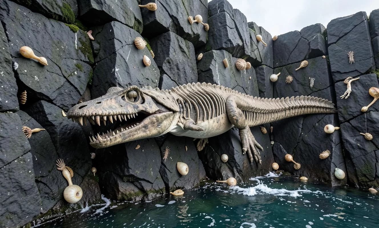 Asturias kıyılarında İngiltere dışında ilk kez bulunan ictiosaurus anningae fosili 192 milyon yıl öncesine aitti