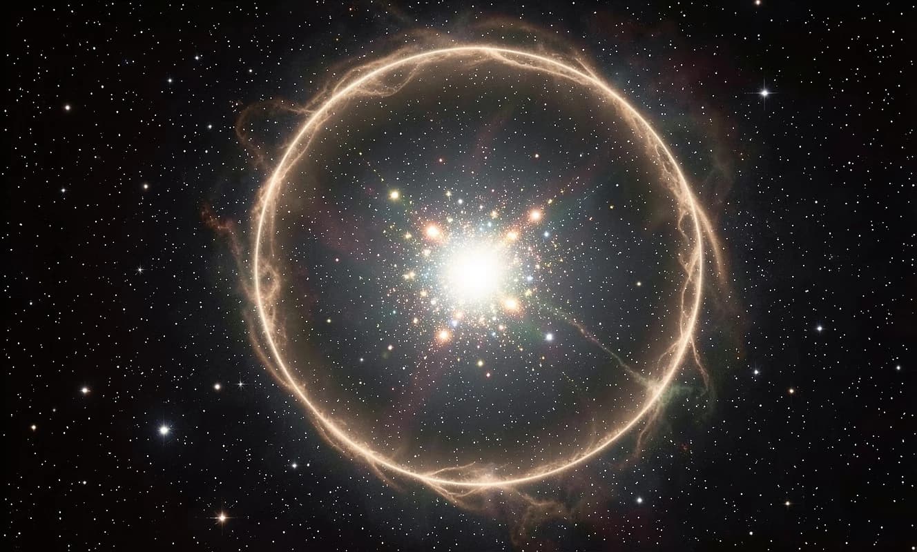 Hubble muestra la superburbuja LHA 120-N44 con ciclo de destrucción y formación estelar