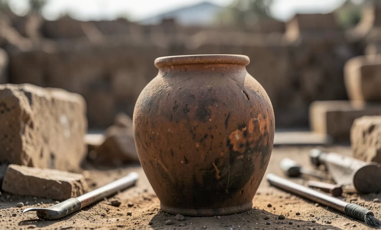Bulgaristan'daki Roma kalesinde bir küpün içinde insan kalıntıları bulundu