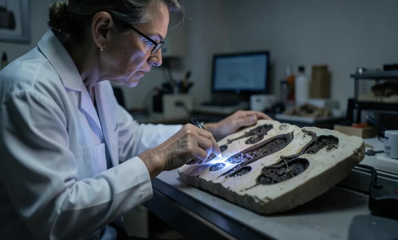 2億4500万年の海爬虫類の消化系が保存された
