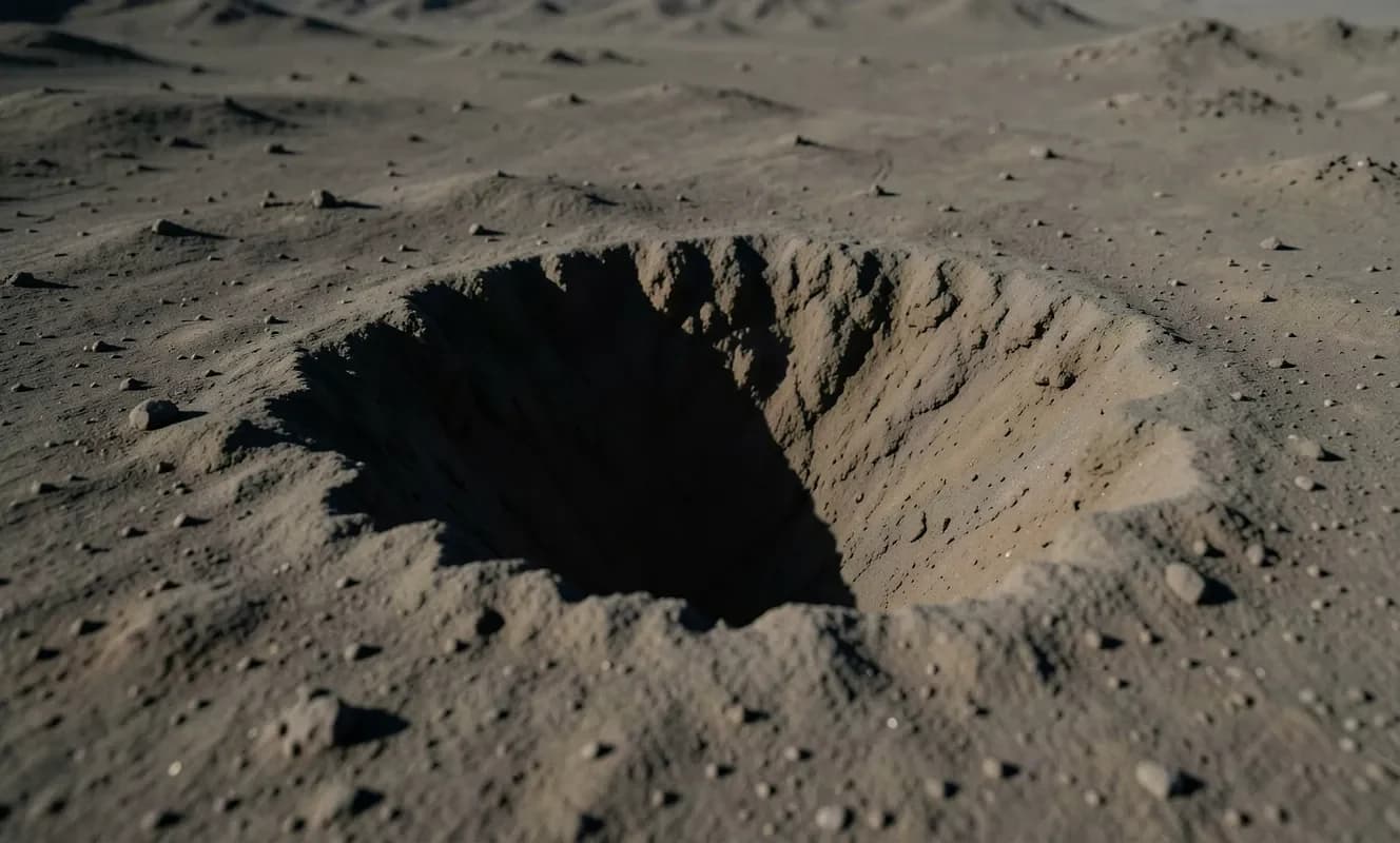 SpaceX roketi Ay'a çarptı: İlk görüntülerde karanlık krater