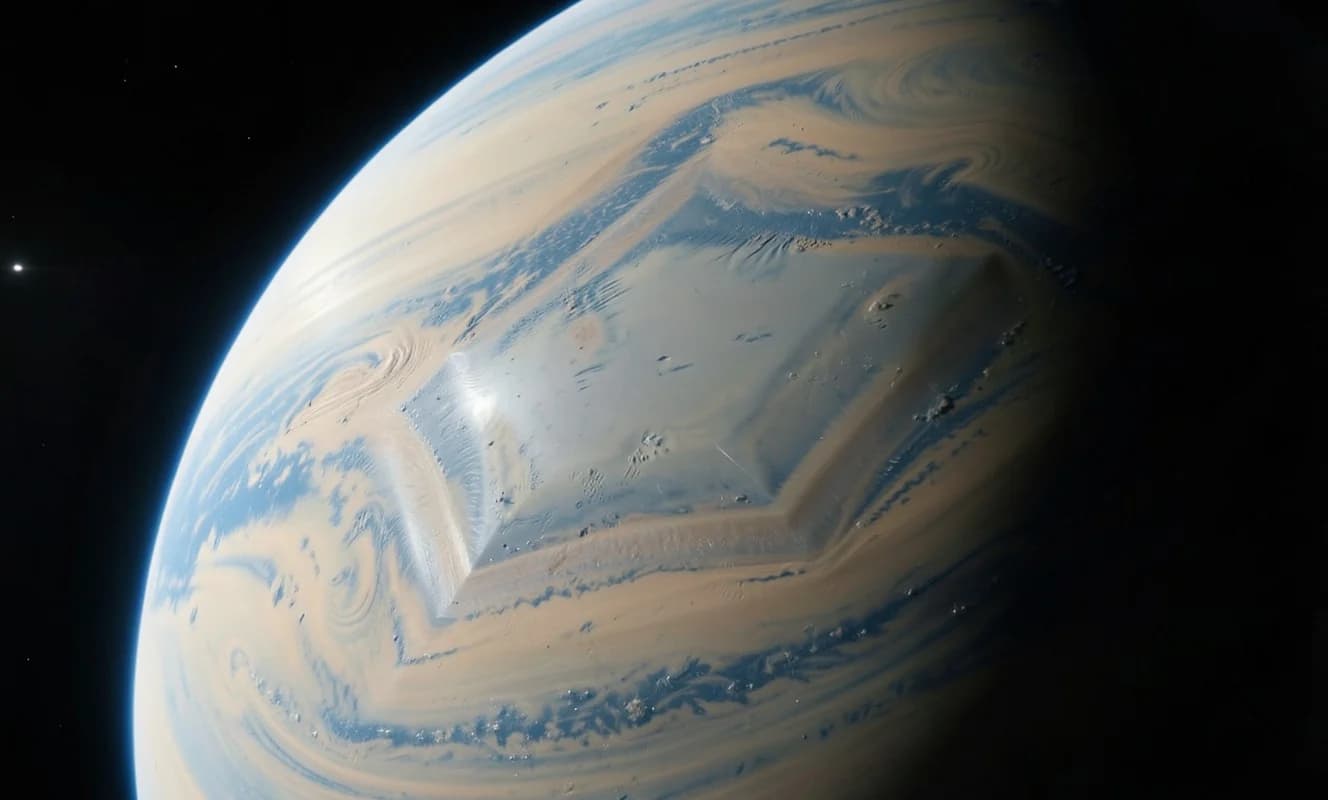 Hubble, Saturn'un güney kutbunda 10 kenarlı 'dekagon' şeklinde bir atmosfer dalgası tespit etti