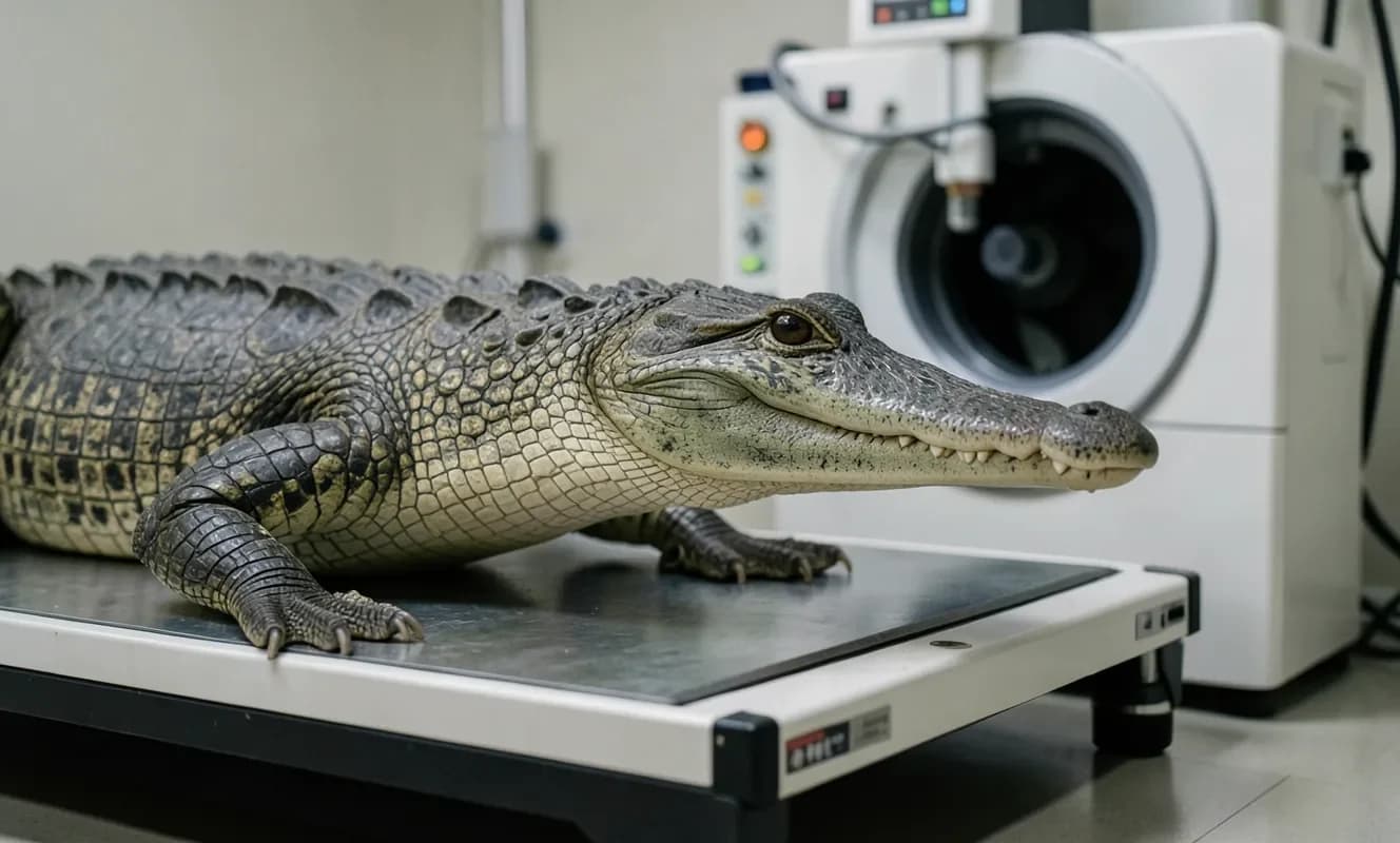 400-Pound Timsahinin BT Taraması