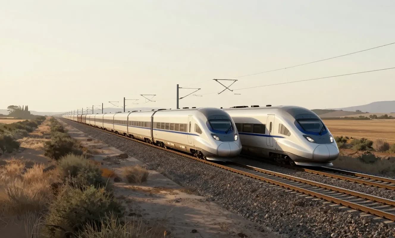 Choc de trenes de alta velocidad en España: Un tren Renfe AVE choca por atrás con un tren Iryo, dos vagones se desviaron