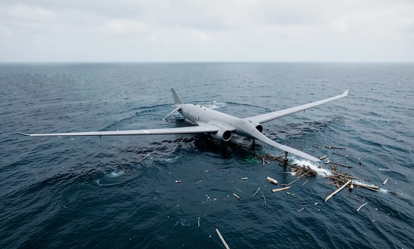 Japonya Global Hawk insansız gözlem uçağını kaybetti, filonun üçte biri denize düştü