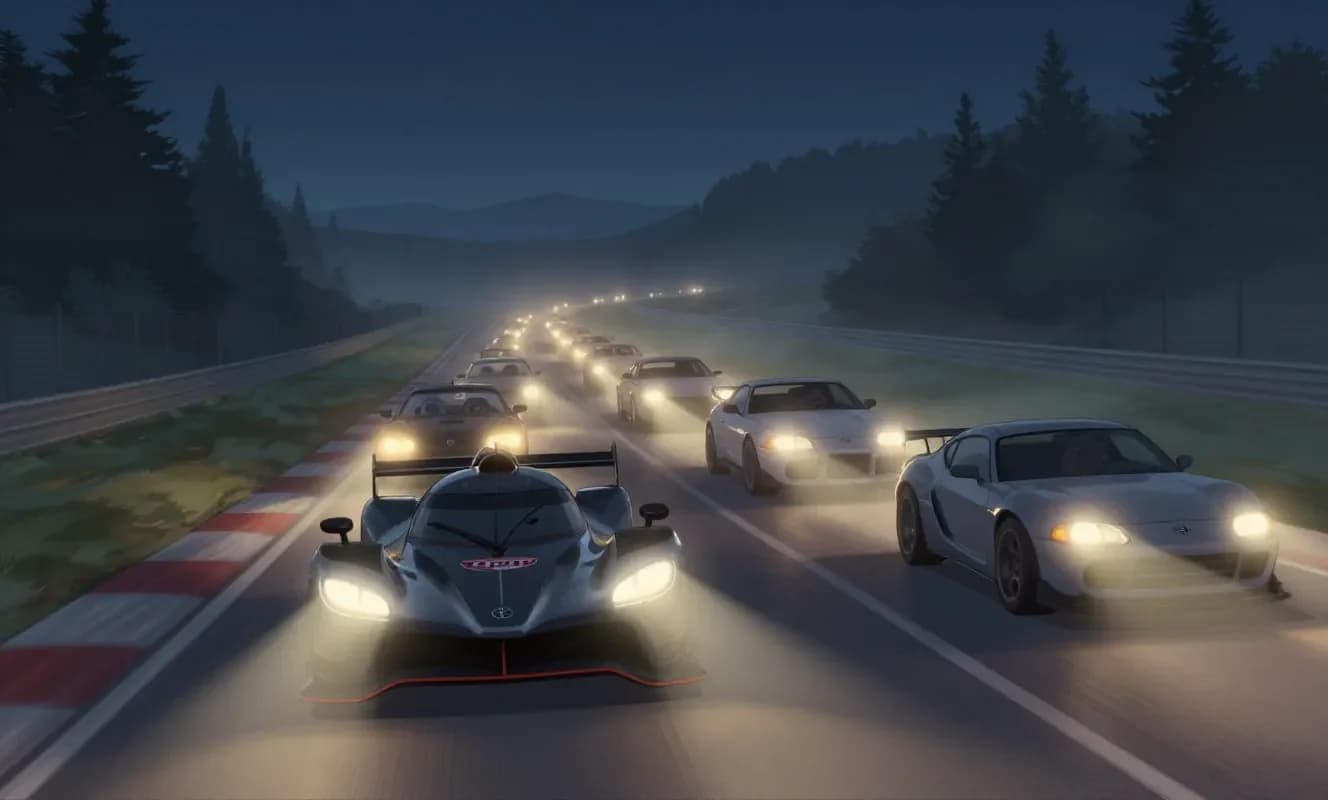 Toyota, Fuji pistinde 'Cars' filmine nostaljik atıfta bulundu ve yarıştı kazandı