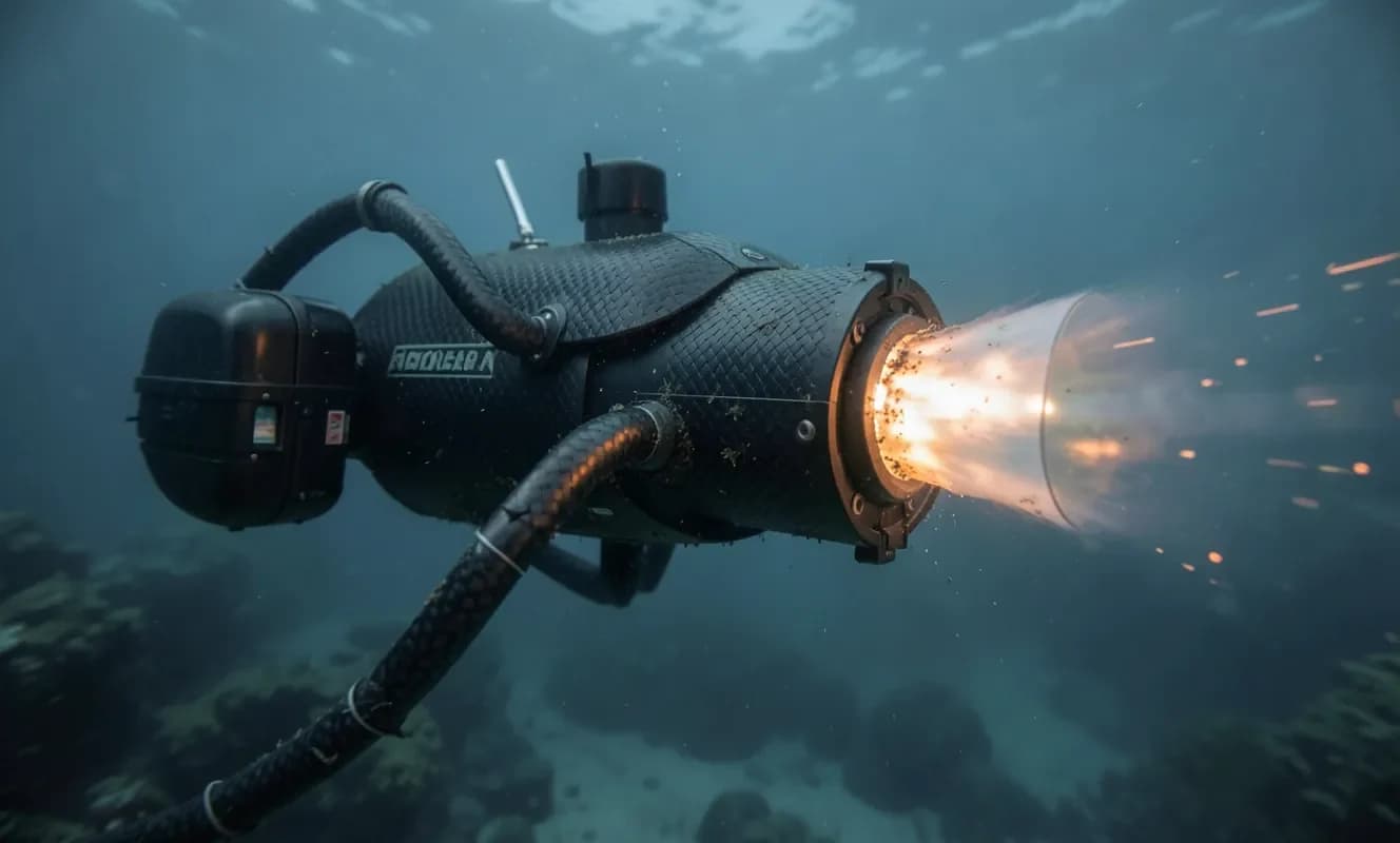 HADALUS水中機器が18ヶ月間の開発後に水中荷物を投射