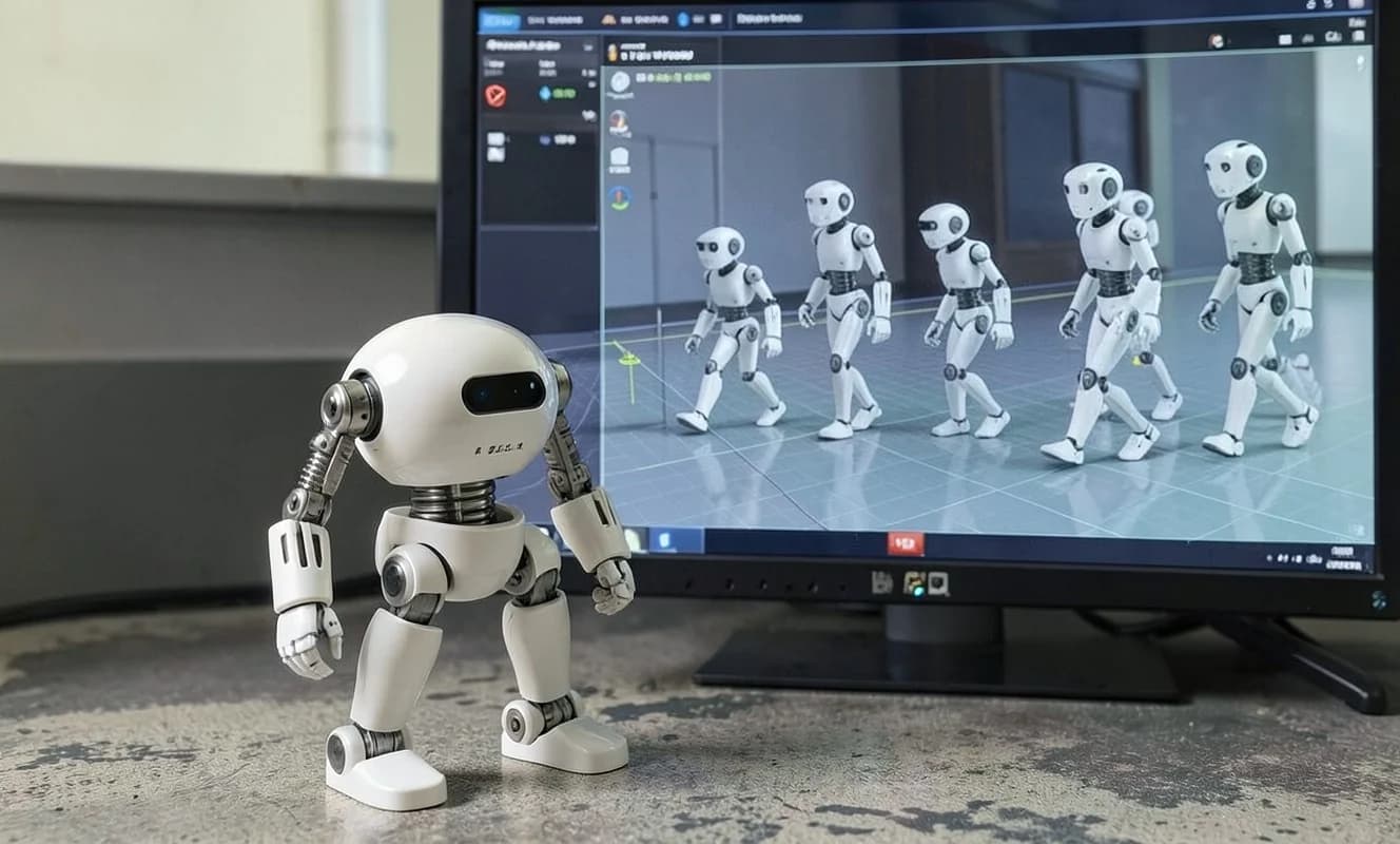 NVIDIA Isaac Lab 3.0 ile Microduck robotu simülasyonda eğitilip gerçek donanıma aktarılıyor