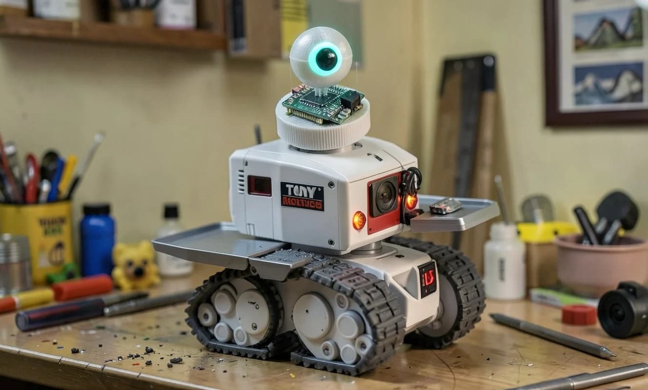 1984 Tomy Omnibot, Raspberry Pi ve AI kamerayla 40 yıl sonra 'robot şövalye' vaadini yerine getirdi