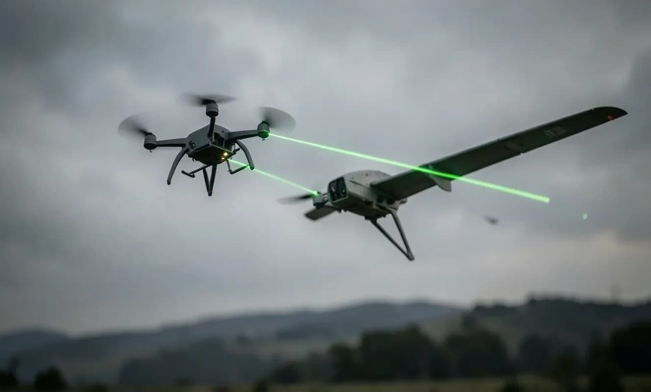レーザーで充電するドローン、空中での滞空時間を延長