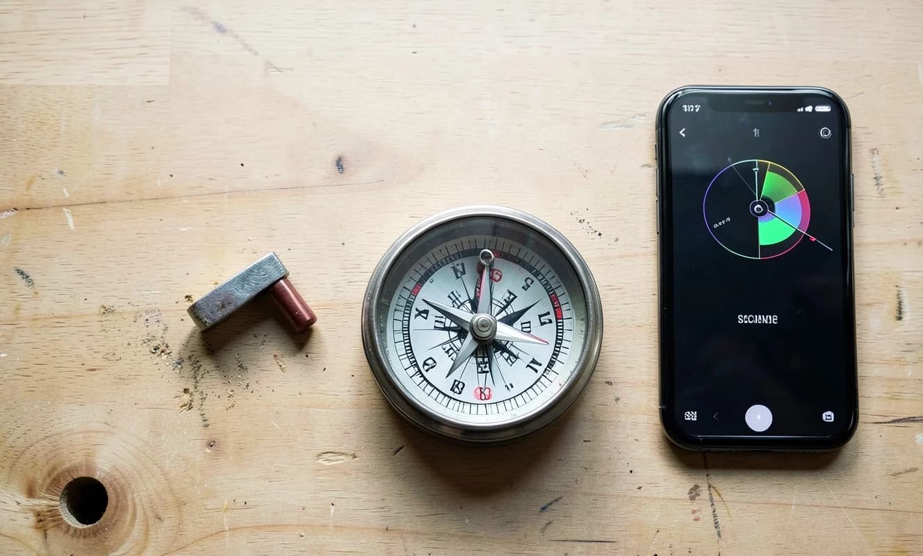 Determinación experimental de los polos de un imán: brújula, efecto Hall y aplicación para smartphone