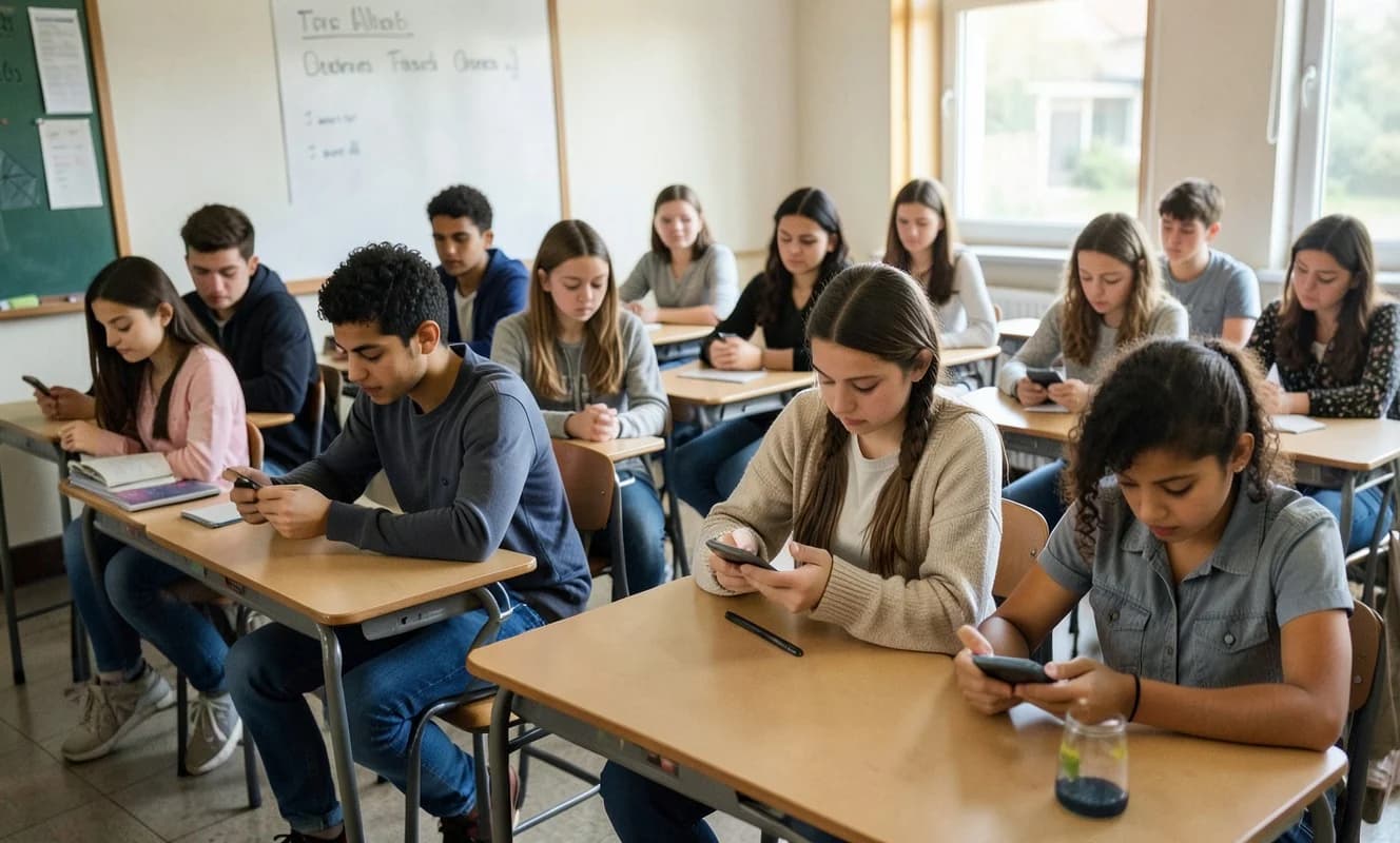 ABD'de okullarda gün boyu telefon yasaklarına destek ilk kez çoğunlukta