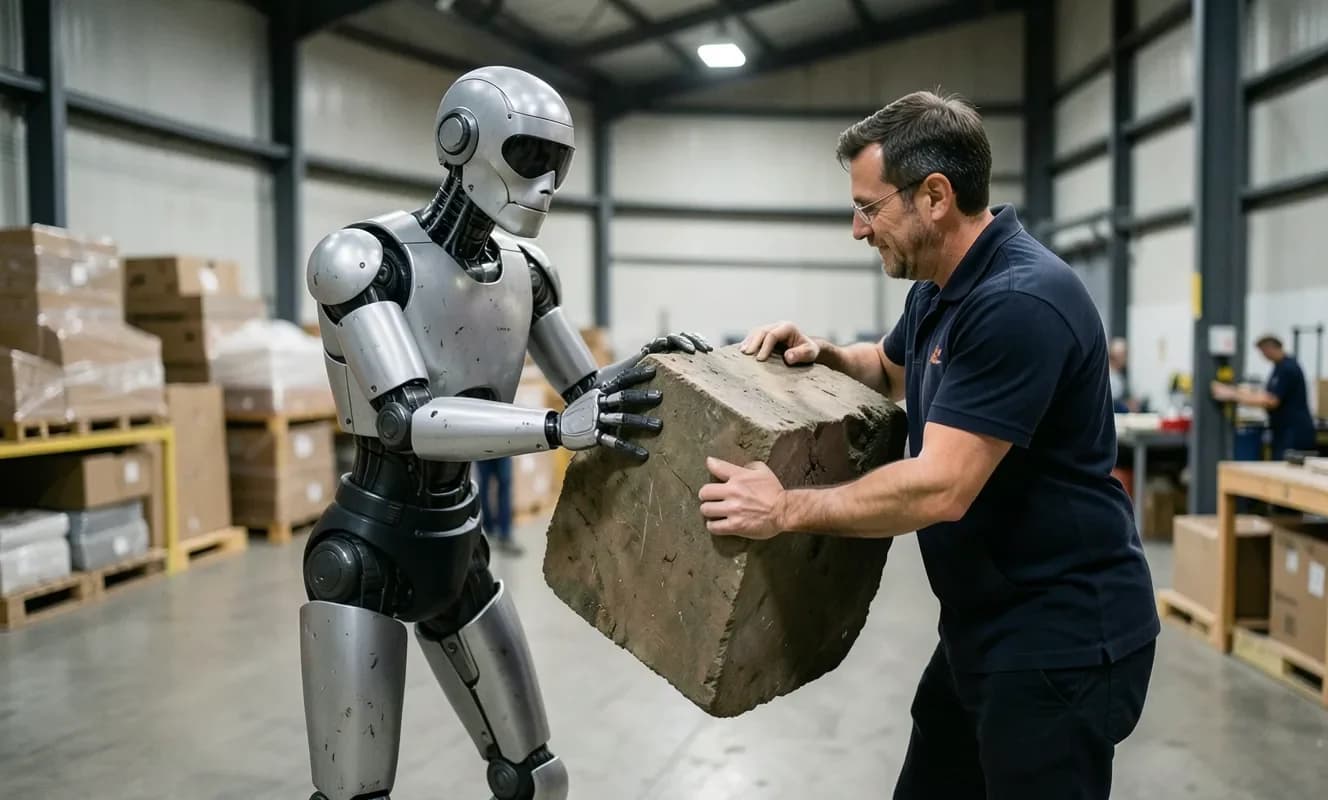 人間の動きに合わせたergoCubロボットが、共同運搬作業のエrgonomicsを向上させる