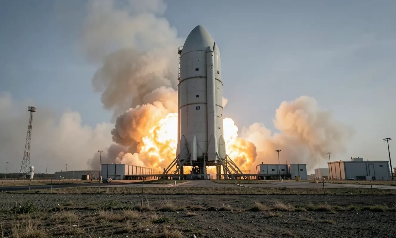 SpaceX, Starship Süper Ağırlık boosterunda 33 motorlu statik ateş testi yaptı