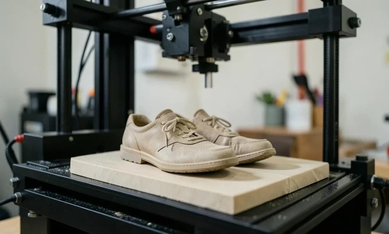 自宅で3Dプリンターを使った靴の成型