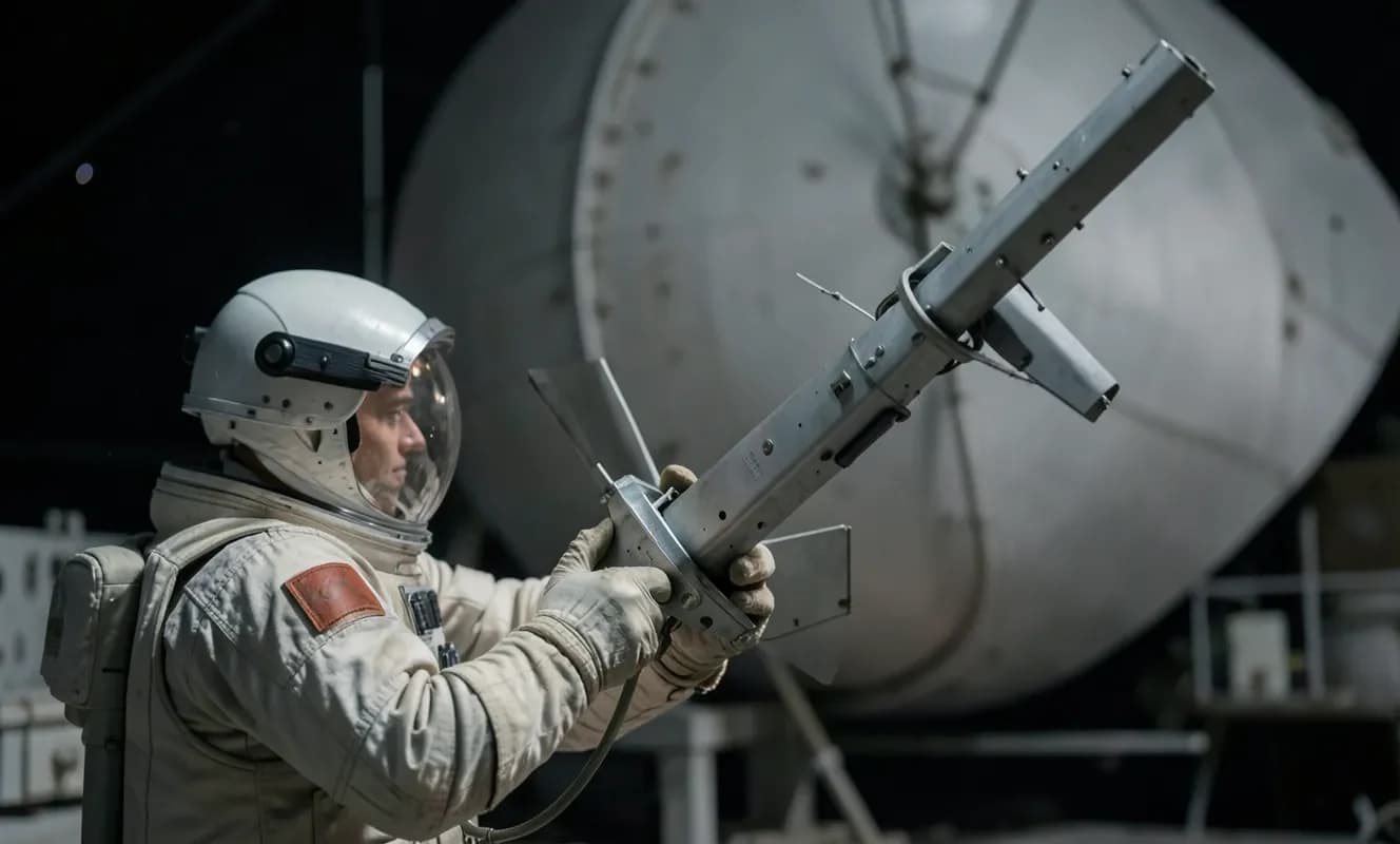 Cambio de Antena Defectuosa en la Estación Espacial