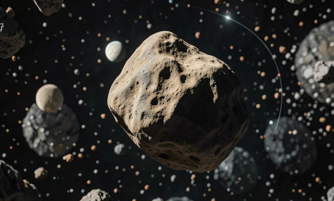 La estructura trilobulada del asteroide Nysa desafía los modelos de formación