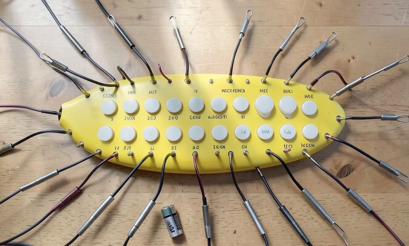 Banan-a-Synth: Muzikli STEAM Eğitimi İçin Banana Boyutunda Kapasitif Sentezleyici