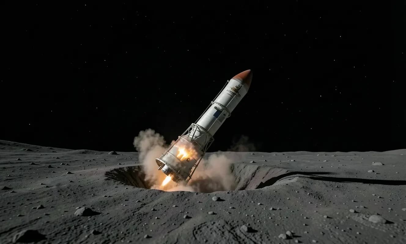 SpaceX Falcon 9 Üst Aşaması Ay'a Çarptı, Uzay Çöpü Riski Gündeme Geldi