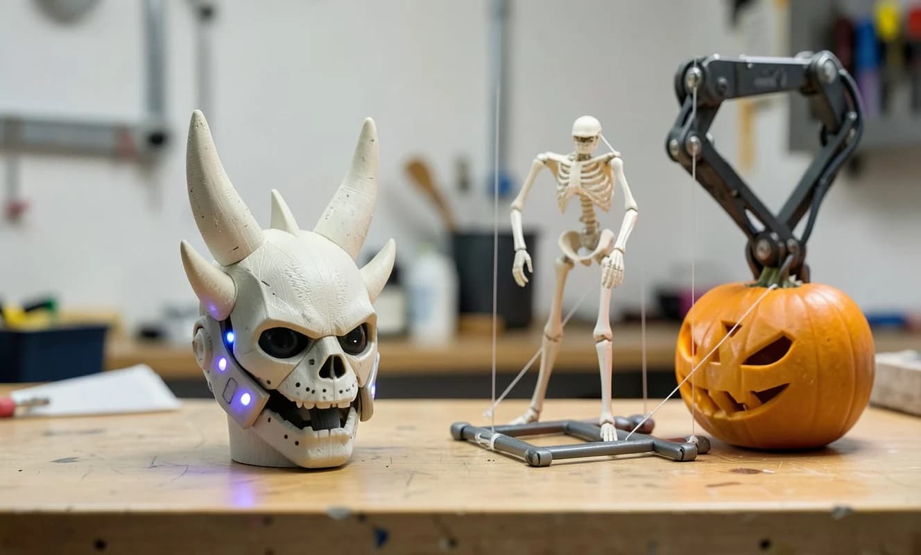 Make: Editörleri Halloween Projelerini Paylaştı: 30 Metrelik Marionettenin İçinden 3D Baskılı Şeytan Boynuzlarına 10 İlham Verici Yapım