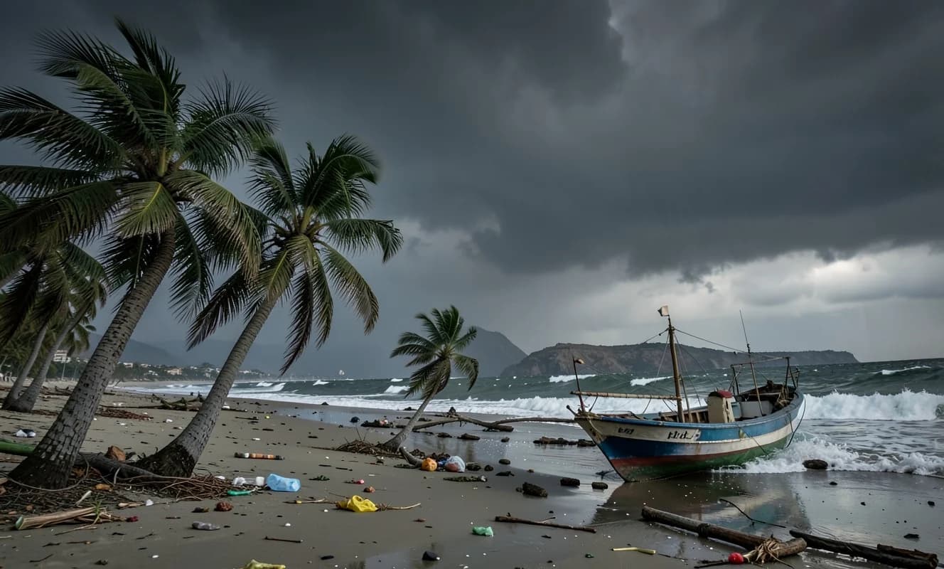 Hurricane Polo, Baja California'ya 110 mil/saat rüzgârlarla vurdu