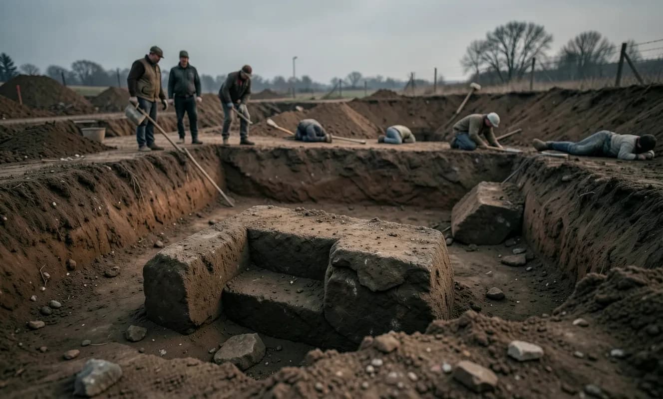 紀元前7・6世紀のギリシャ集団墓における鎖で縛られた男性は、現地住民であった可能性が高い
